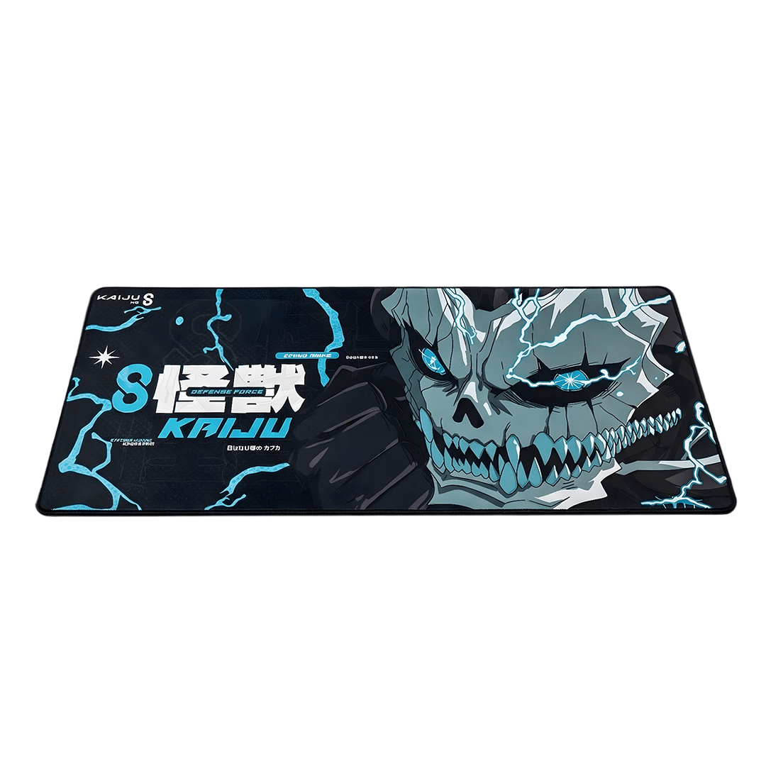 clean_white_background_kaiju_no8 Kaiju No. 8 Gaming Mouse Pad - Image 1