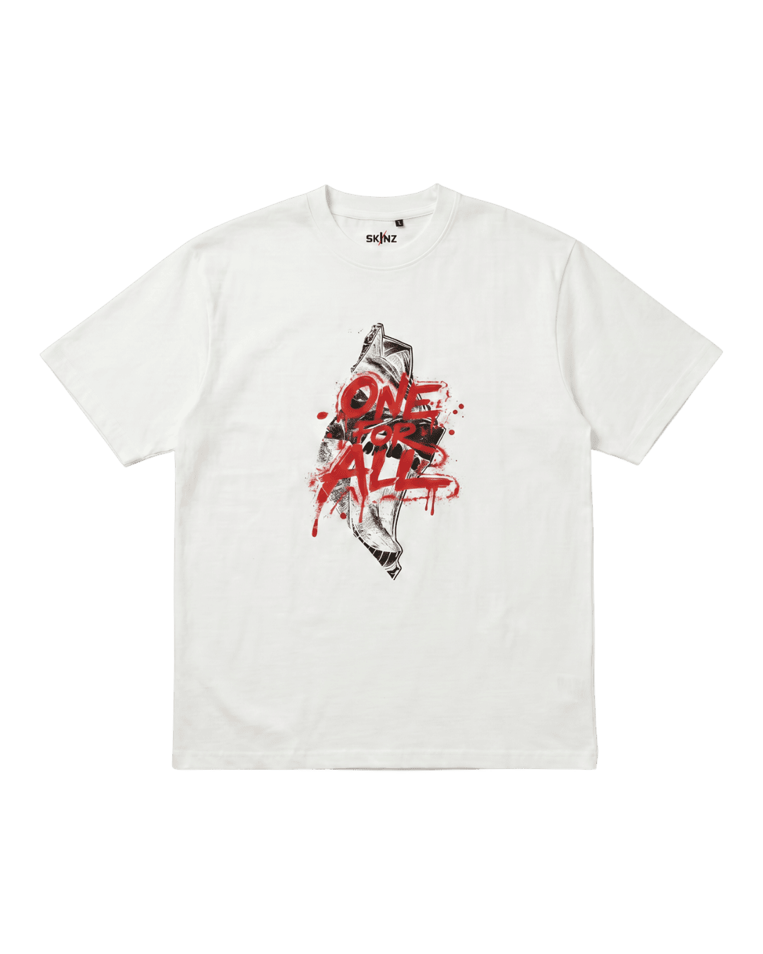 Untitled_design_14 All Might White Skinned T-Shirt - Image 1