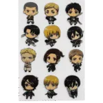 Attack on Titan A4 Sticker Sheet